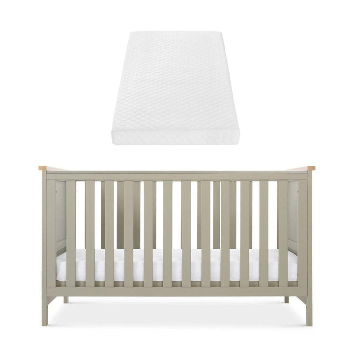 Tutti Bambini Misha Cot Bed - Sage / Golden Oak-Cot Beds-Sage/Golden Oak-Tutti Bambini Sprung Cot Bed Mattress | Natural Baby Shower