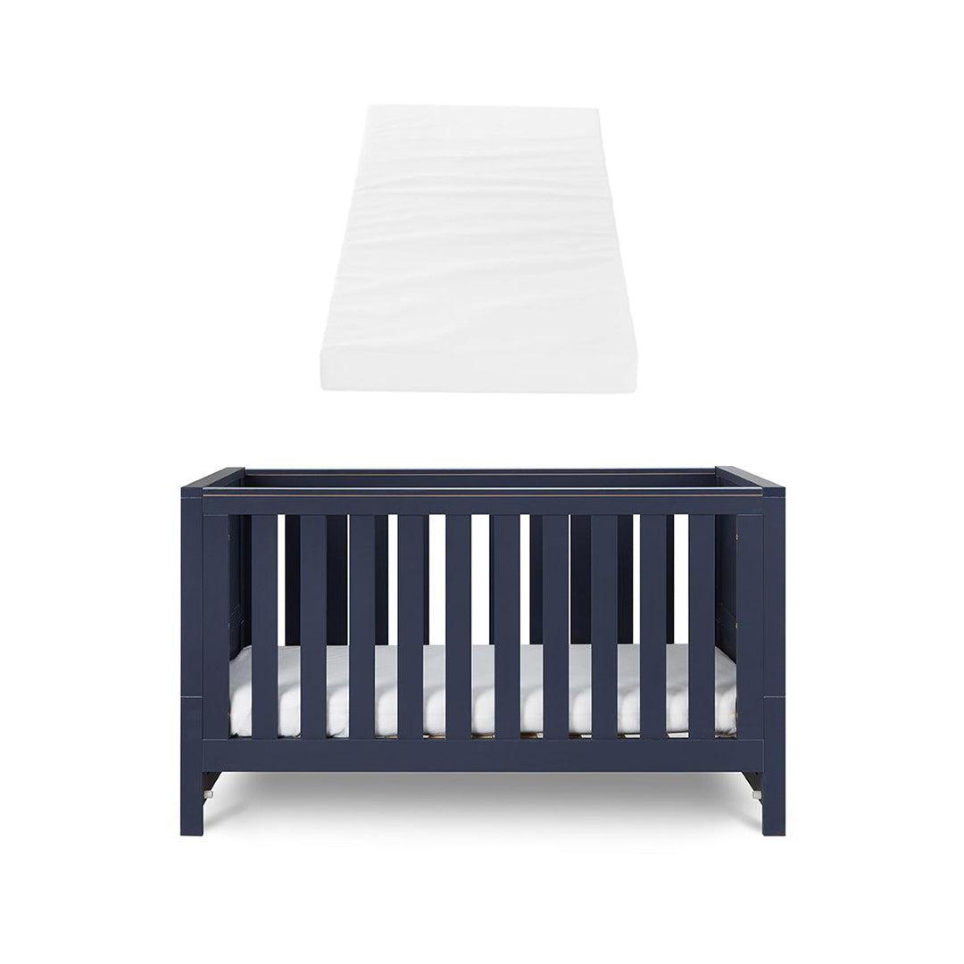 Tutti Bambini Tivoli Cot Bed - Navy-Cot Beds-Navy-Eco Fibre Deluxe Cot Bed Mattress | Natural Baby Shower