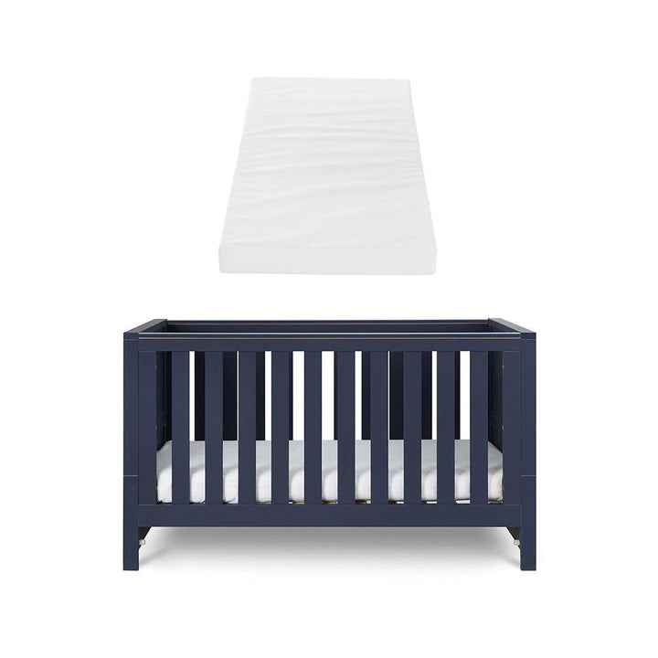 Tutti Bambini Tivoli Cot Bed - Navy-Cot Beds-Navy-Polyester Fibre Cot Bed Mattress | Natural Baby Shower
