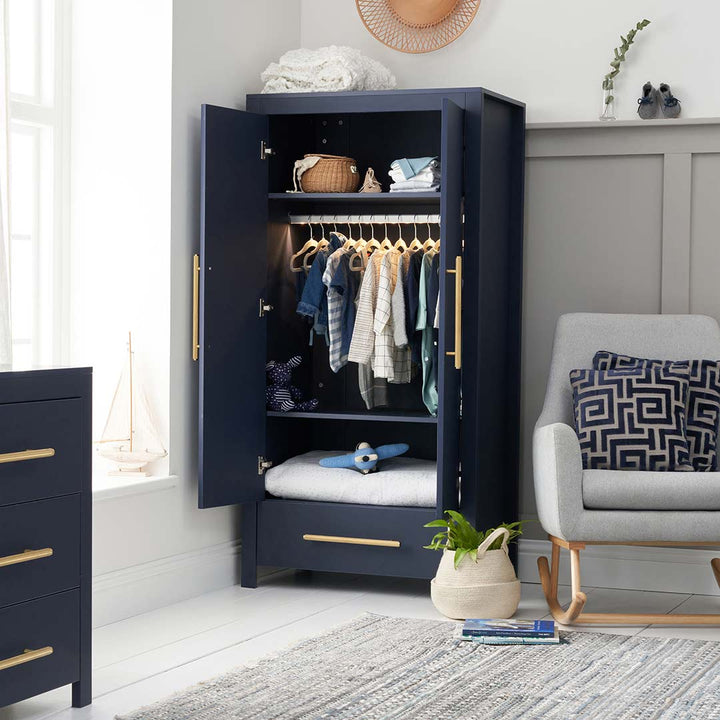 Tutti Bambini Tivoli Wardrobe - Navy-Wardrobes-Navy- | Natural Baby Shower