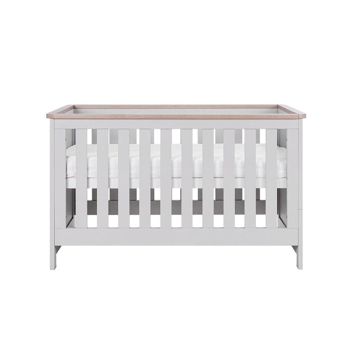 Tutti Bambini Verona Cot Bed - Dove Grey/Oak-Cot Beds-Dove Grey/Oak-No Mattress | Natural Baby Shower