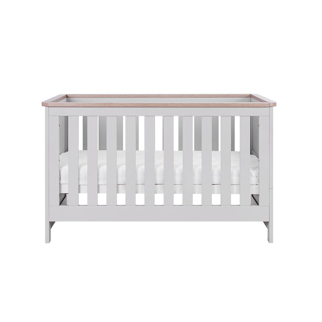 Tutti Bambini Verona Cot Bed - Dove Grey/Oak-Cot Beds-Dove Grey/Oak-No Mattress | Natural Baby Shower