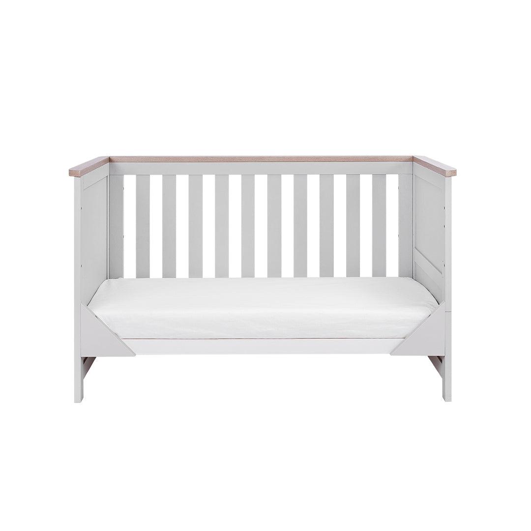 Tutti Bambini Verona Cot Bed - Dove Grey/Oak-Cot Beds-Dove Grey/Oak-No Mattress | Natural Baby Shower