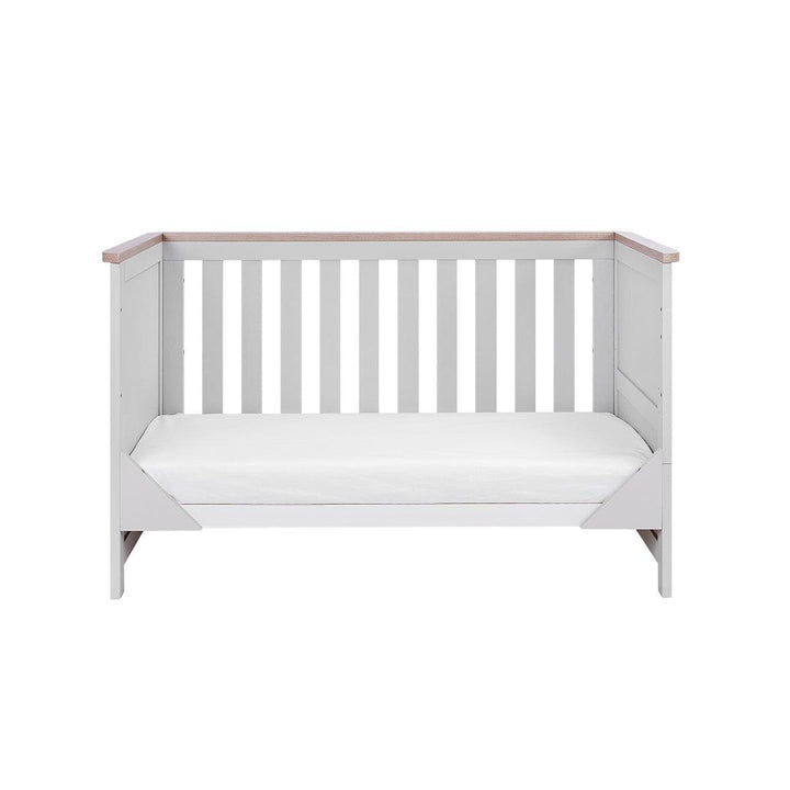 Tutti Bambini Verona Cot Bed - Dove Grey/Oak-Cot Beds-Dove Grey/Oak-No Mattress | Natural Baby Shower