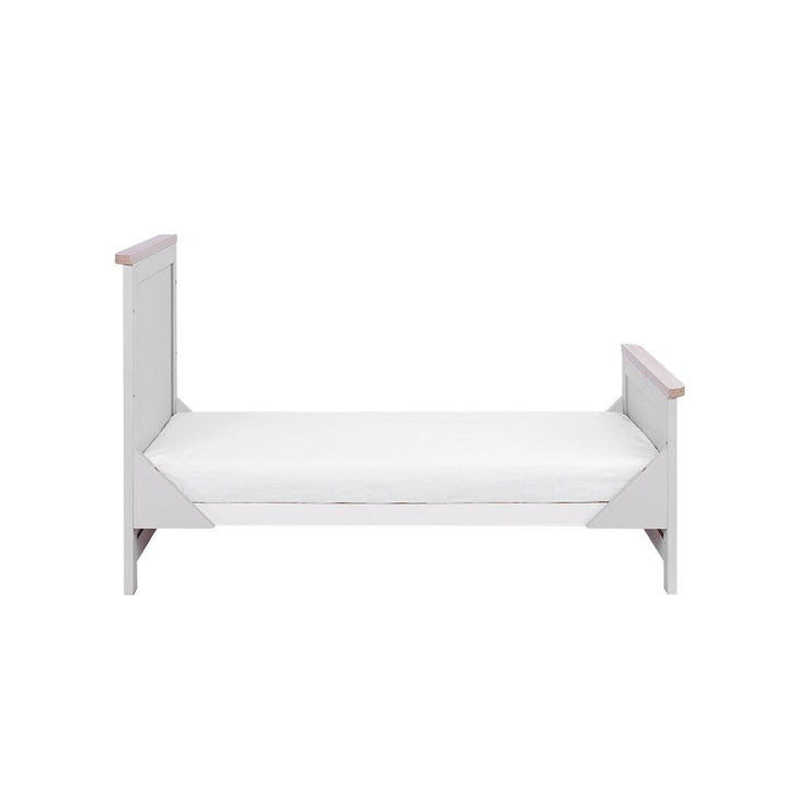 Tutti Bambini Verona Cot Bed - Dove Grey/Oak-Cot Beds-Dove Grey/Oak-No Mattress | Natural Baby Shower