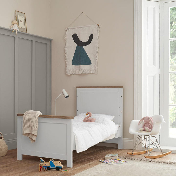 Tutti Bambini Verona 2 Piece Room Set - White/Oak-Nursery Sets-White/Oak-No Mattress | Natural Baby Shower