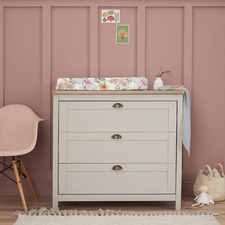 Tutti Bambini Verona 2 Piece Room Set - Dove Grey/Oak-Nursery Sets-Dove Grey/Oak-No Mattress | Natural Baby Shower