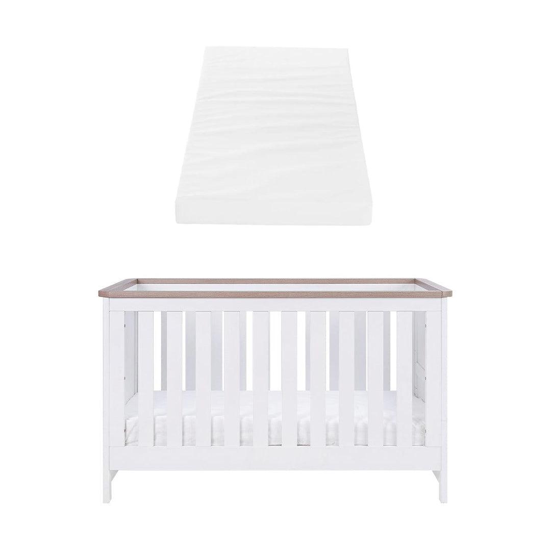 Tutti Bambini Verona Cot Bed White/Oak