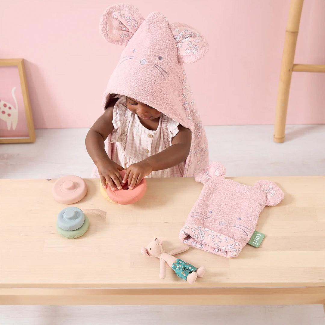 Tutti Bambini Wash Mitt - Margot Mouse-Washcloths-Margot Mouse-One Size | Natural Baby Shower