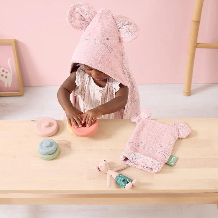 Tutti Bambini Wash Mitt - Margot Mouse-Washcloths-Margot Mouse-One Size | Natural Baby Shower