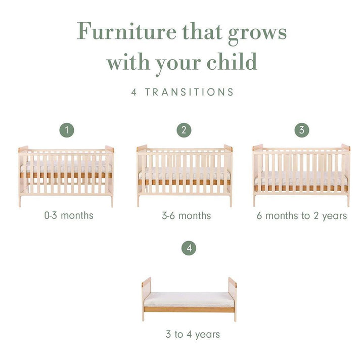 Tutti Bambini Rio 3pc Room Set - Cashmere/Honey Oak-Nursery Sets-Cashmere/Honey Oak- | Natural Baby Shower