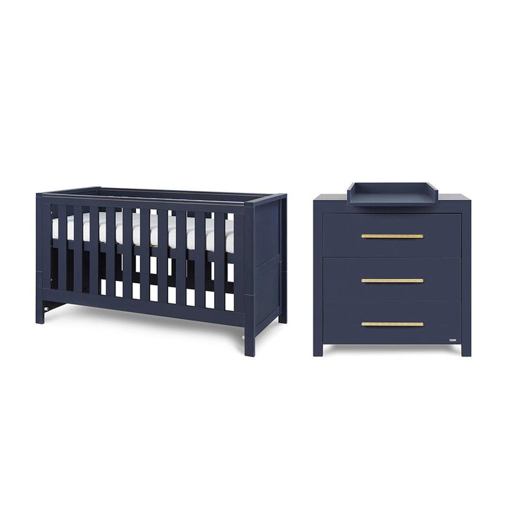 Tutti Bambini Tivoli 2 Piece Room Set - Navy-Nursery Sets-Navy-No Mattress | Natural Baby Shower