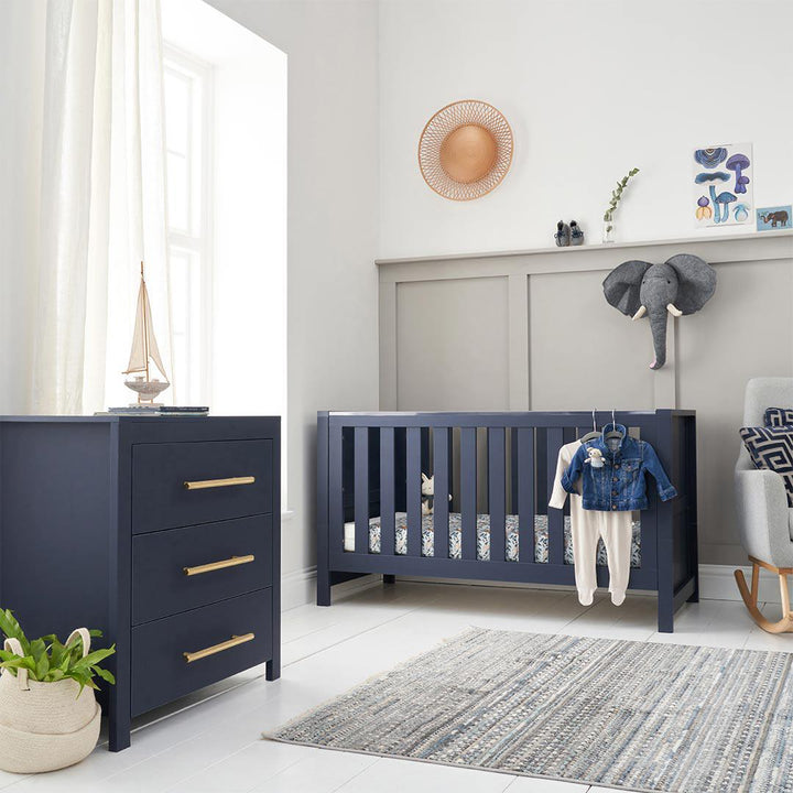 Tutti Bambini Tivoli 2 Piece Room Set - Navy-Nursery Sets-Navy-No Mattress | Natural Baby Shower