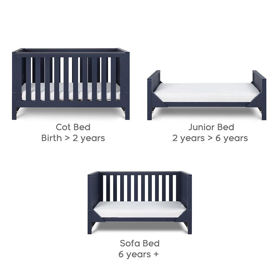 Tutti Bambini Tivoli 2 Piece Room Set - Navy-Nursery Sets-Navy-No Mattress | Natural Baby Shower