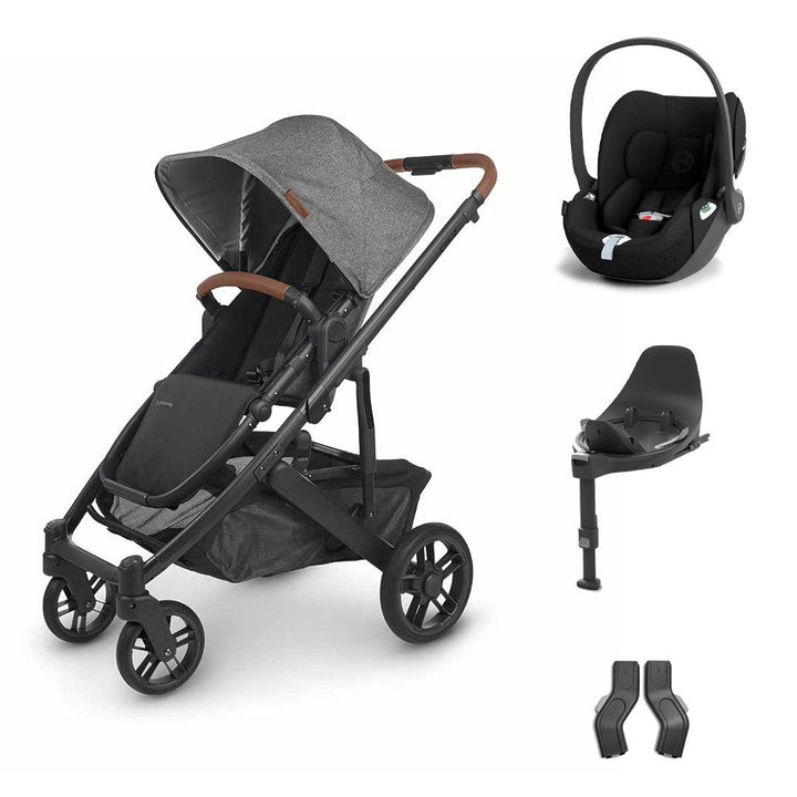 UPPAbaby CRUZ Cloud T Travel System - Greyson-Travel Systems-Base T- | Natural Baby Shower