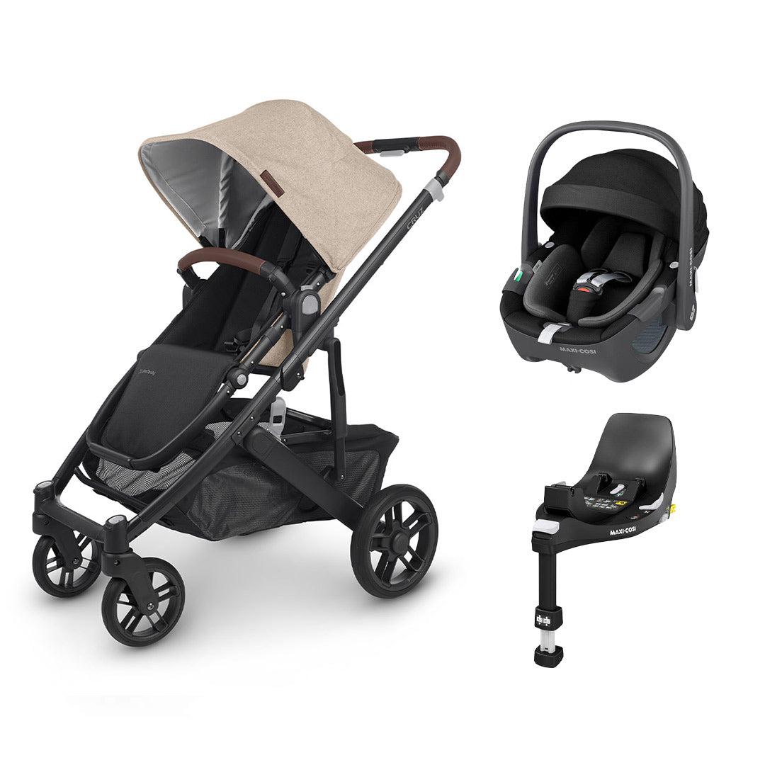 UPPAbaby CRUZ V2 + Pebble 360/360 Pro Travel System - Liam-Travel Systems-No Carrycot-Pebble i-Size Car Seat | Natural Baby Shower