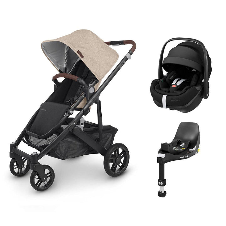 UPPAbaby CRUZ V2 + Pebble 360/360 Pro Travel System - Liam-Travel Systems-No Carrycot-Pebble Pro Car Seat | Natural Baby Shower