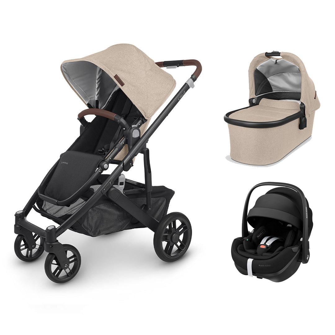 UPPAbaby CRUZ V2 + Pebble 360/360 Pro Travel System - Liam-Travel Systems-With Carrycot-Pebble Pro Car Seat | Natural Baby Shower