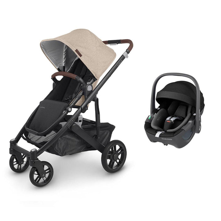 UPPAbaby CRUZ V2 + Pebble 360/360 Pro Travel System - Liam-Travel Systems-No Carrycot-Pebble i-Size Car Seat | Natural Baby Shower