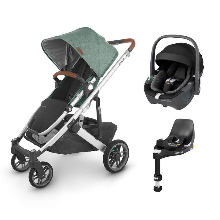 UPPAbaby CRUZ V2 + Pebble 360 Travel System-Travel Systems-Emmett-No Carrycot | Natural Baby Shower