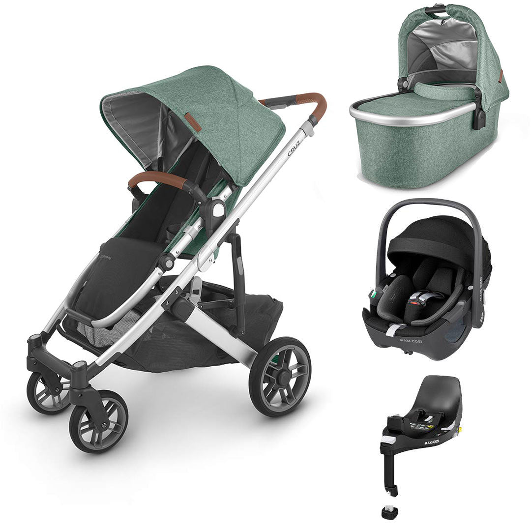UPPAbaby CRUZ V2 + Pebble 360 Travel System-Travel Systems-Emmett-With Carrycot | Natural Baby Shower