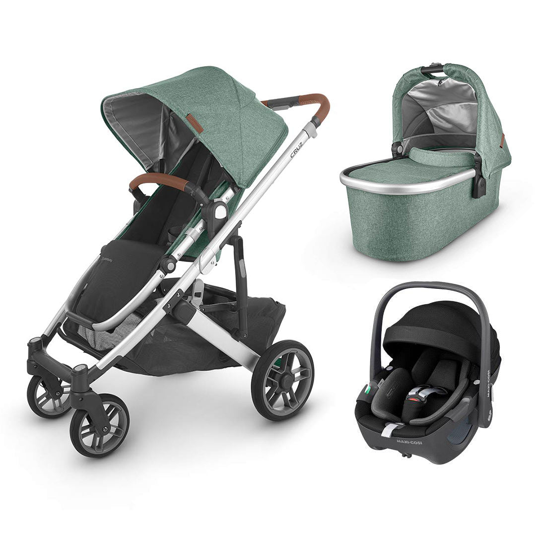 UPPAbaby CRUZ V2 + Pebble 360 Travel System-Travel Systems-Emmett-With Carrycot | Natural Baby Shower