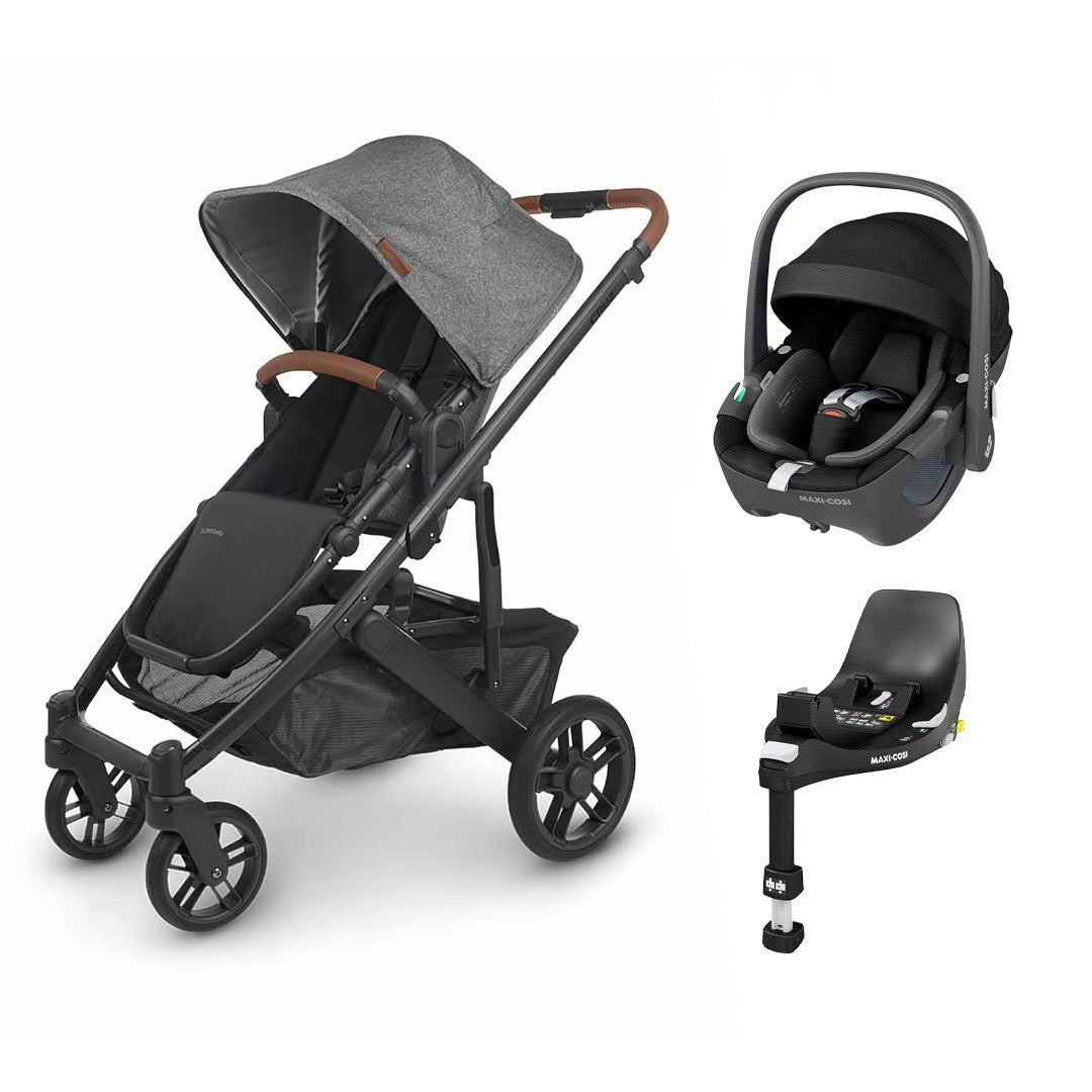 UPPAbaby CRUZ V2 + Pebble 360 Travel System-Travel Systems-Greyson-No Carrycot | Natural Baby Shower