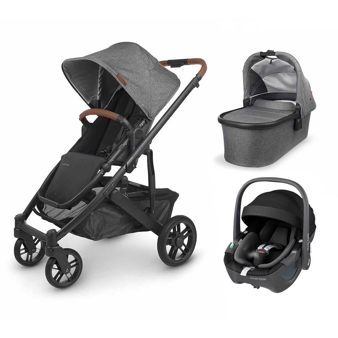 UPPAbaby CRUZ V2 + Pebble 360 Travel System-Travel Systems-Greyson-With Carrycot | Natural Baby Shower