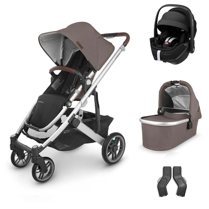 UPPAbaby CRUZ V2 + Pebble 360 Pro 2 Travel System-Travel Systems-Theo-With Carrycot | Natural Baby Shower