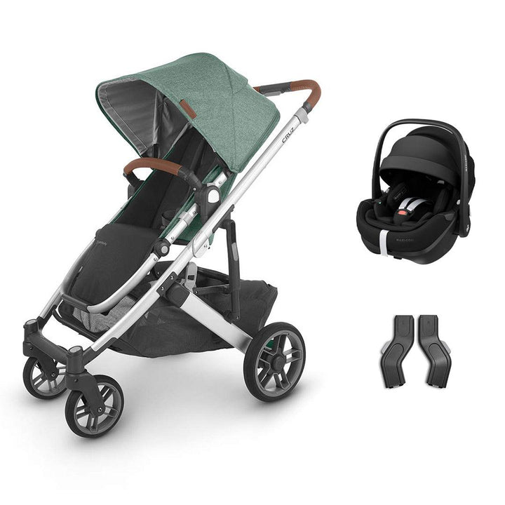 UPPAbaby CRUZ V2 + Pebble 360 Pro Travel System - Emmett-Travel Systems-No Base-No Carrycot | Natural Baby Shower