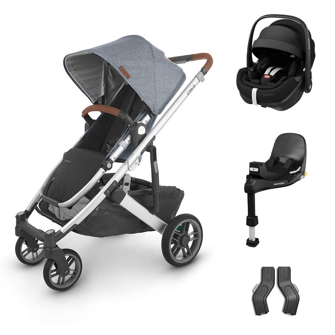 UPPAbaby CRUZ V2 + Pebble 360 Pro Travel System - Gregory-Travel Systems-Pebble 360 Pro Base-No Carrycot | Natural Baby Shower