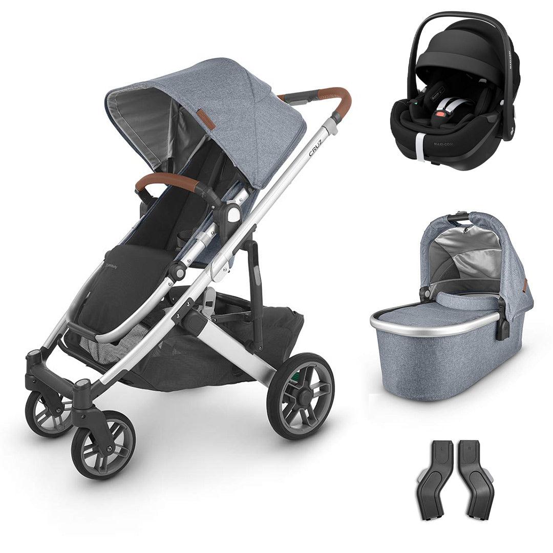 UPPAbaby CRUZ V2 + Pebble 360 Pro Travel System - Gregory-Travel Systems-No Base-With Carrycot | Natural Baby Shower