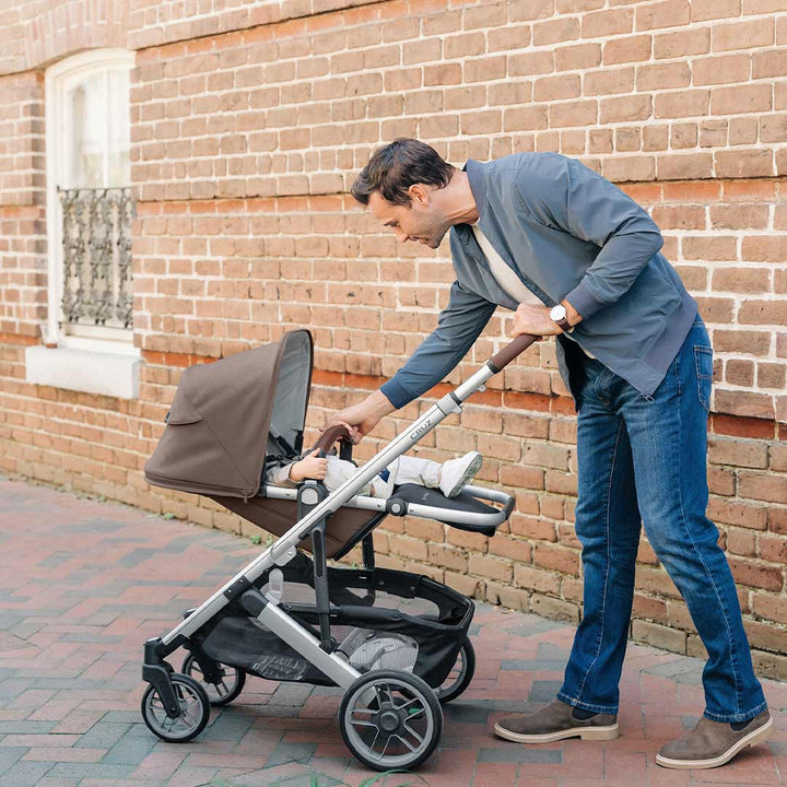 UPPAbaby VISTA + Pebble 360/360 Pro Travel System - Theo-Travel Systems-Pebble i-Size Car Seat-No Base | Natural Baby Shower