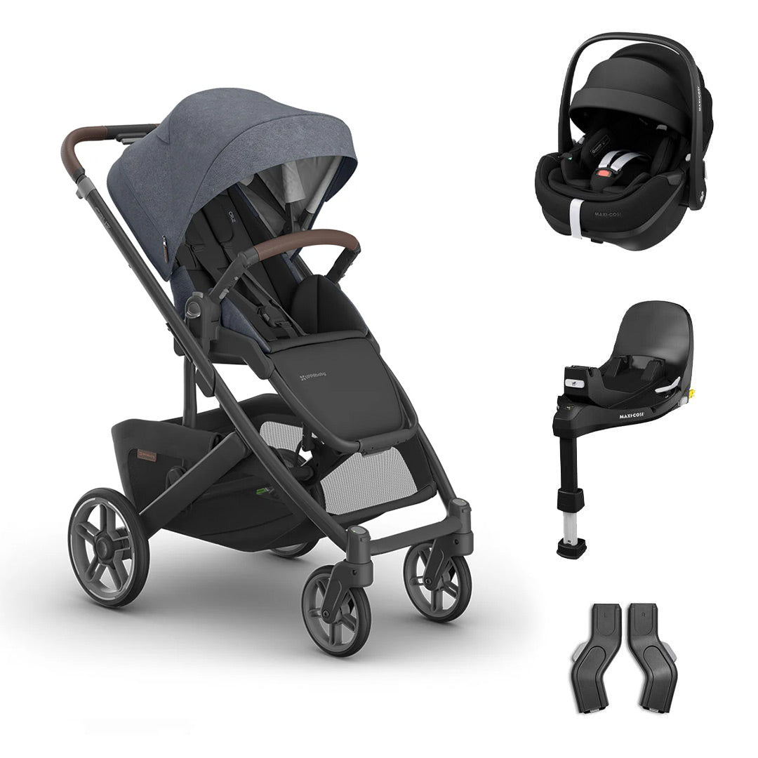 UPPAbaby CRUZ V3 + Pebble 360 Pro 2 Travel System-Travel Systems-Julian-Without Bassinet | Natural Baby Shower