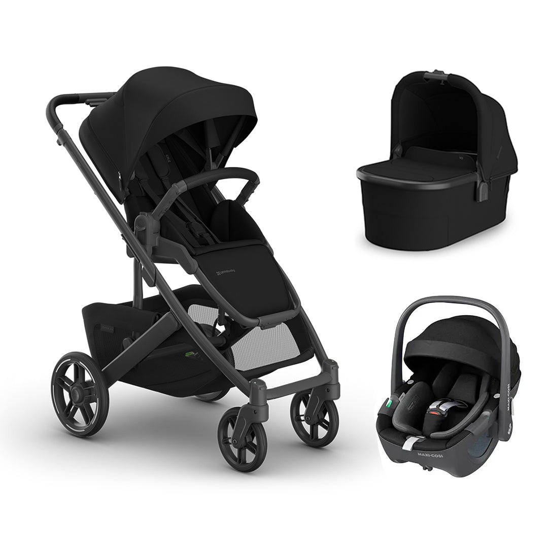 UPPAbaby CRUZ V3 + Pebble 360 Travel System-Travel Systems-James-With Bassinet | Natural Baby Shower