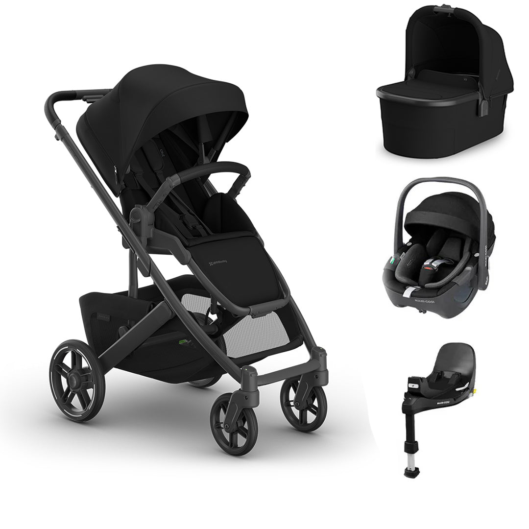 UPPAbaby CRUZ V3 + Pebble 360 Travel System-Travel Systems-James-With Bassinet | Natural Baby Shower