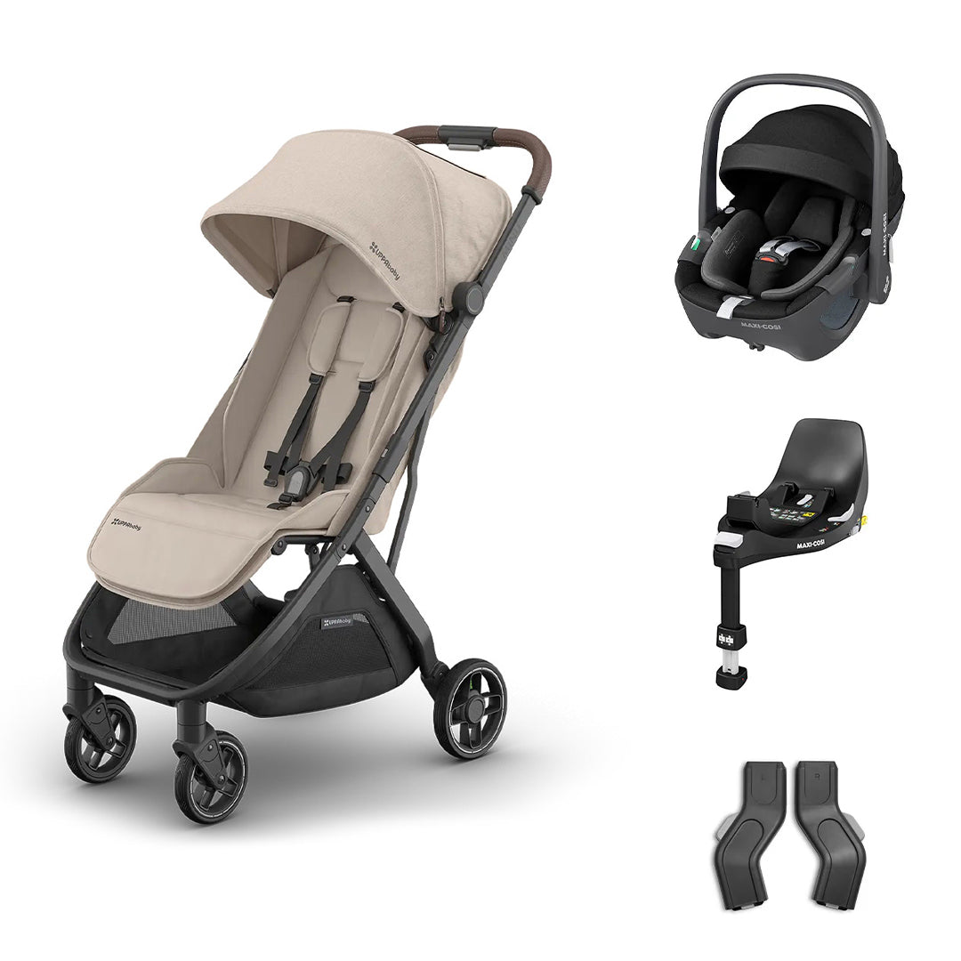 UPPAbaby MINU V3 Maxi-Cosi Travel System-Travel Systems-Ada-Pebble 360 | Natural Baby Shower