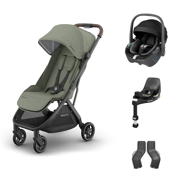UPPAbaby MINU V3 Maxi-Cosi Travel System-Travel Systems-Evelyn-Pebble 360 | Natural Baby Shower