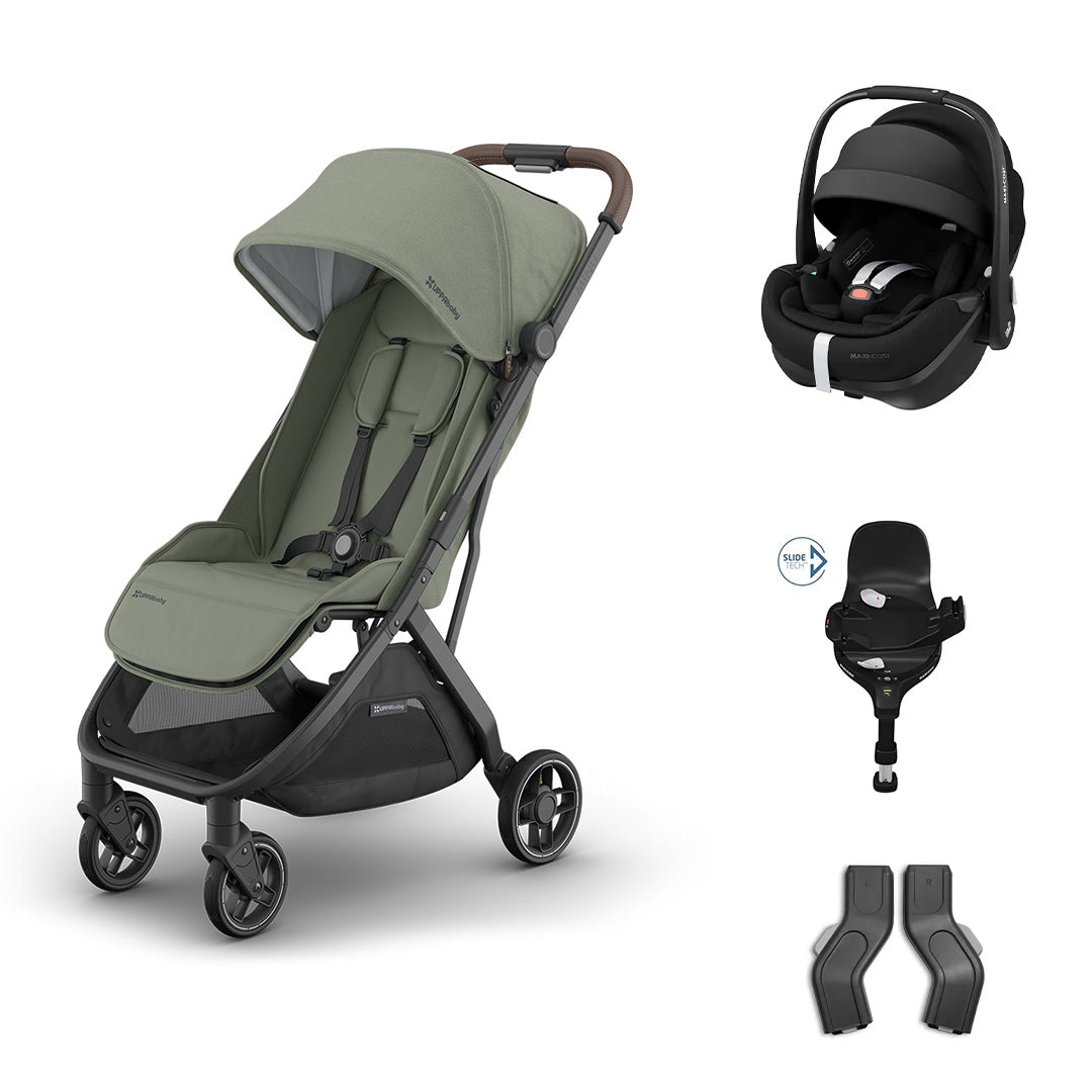 UPPAbaby MINU V3 Maxi-Cosi Travel System-Travel Systems-Evelyn-Pebble 360 Pro 2 | Natural Baby Shower