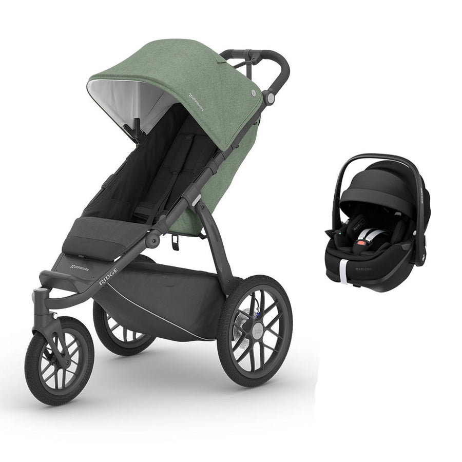 UPPABaby RIDGE + Pebble 360 Pro Travel System - Gwen-Travel Systems-No Base- | Natural Baby Shower