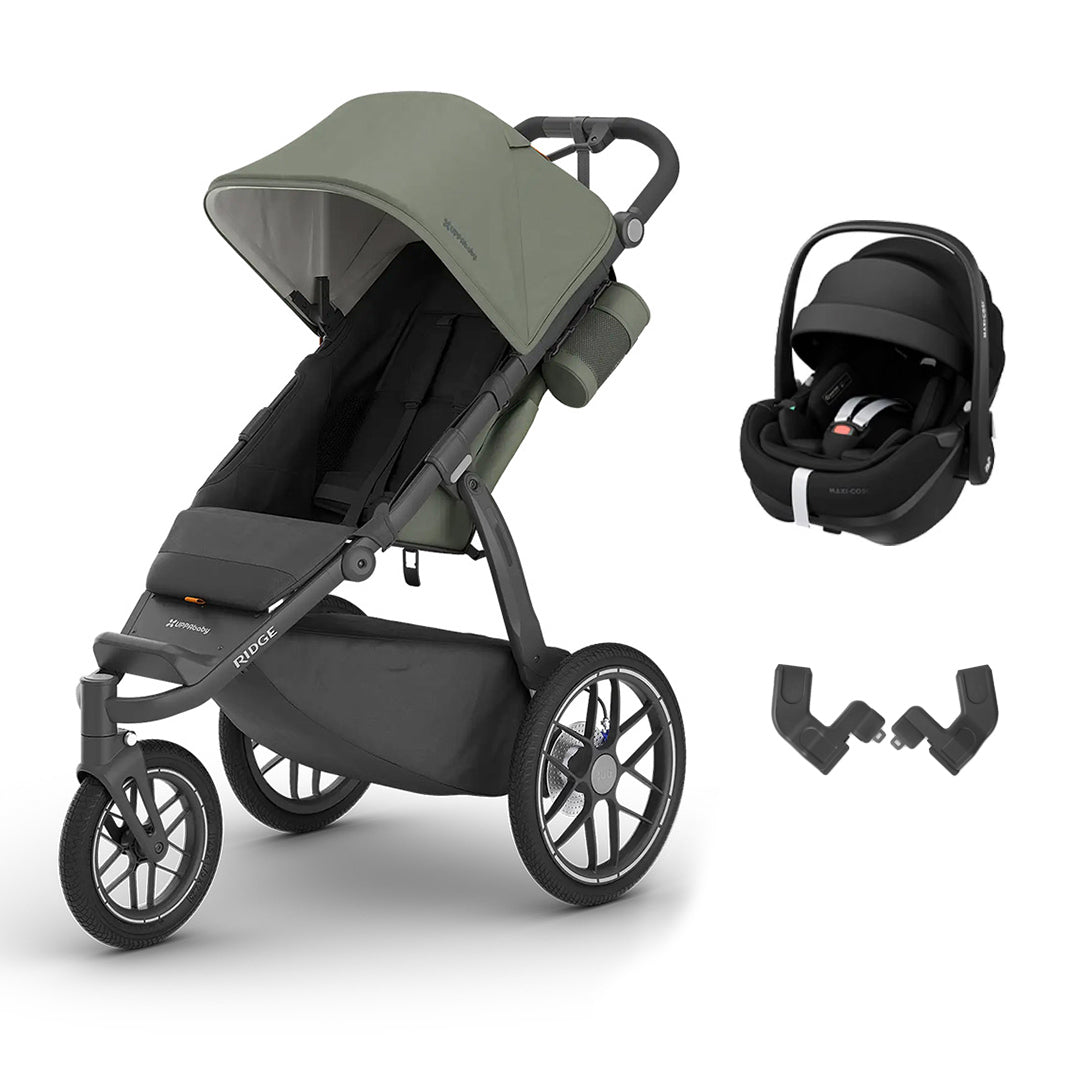 UPPAbaby Ridge + Pebble 360 Pro 2 Travel System-Travel Systems-Evelyn-Without Base | Natural Baby Shower