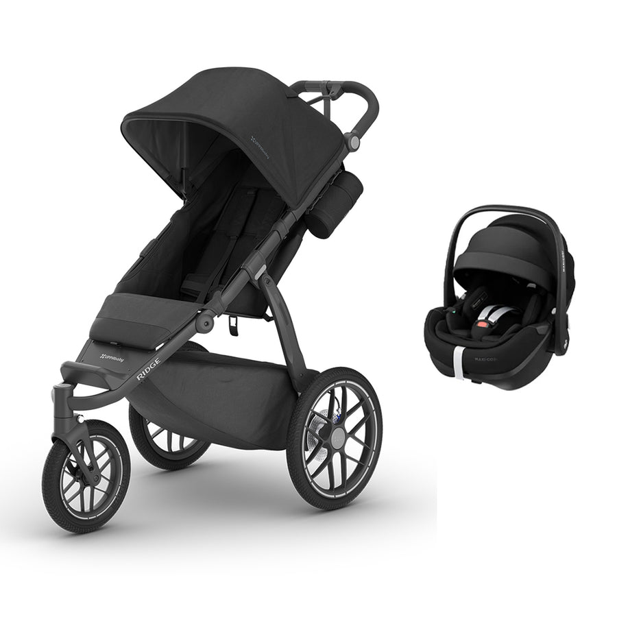 UPPAbaby Ridge + Pebble 360 Pro 2 Travel System-Travel Systems-James-Without Base | Natural Baby Shower