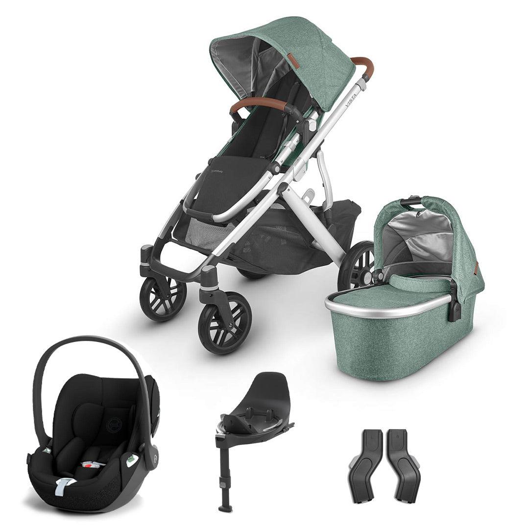 UPPAbaby VISTA Cloud T Travel System - Emmett-Travel Systems-Base T-1x Carrycot | Natural Baby Shower