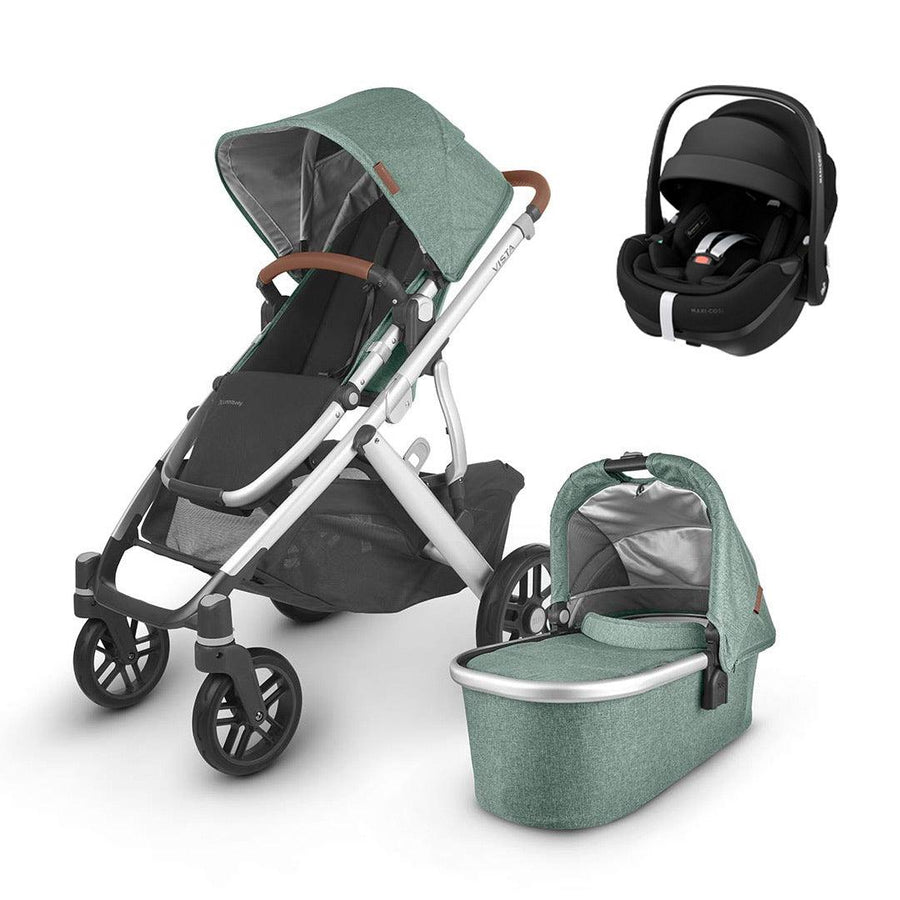 UPPAbaby VISTA + Pebble 360 Pro Travel System - Emmett-Travel Systems-No Base-1x Carrycot | Natural Baby Shower