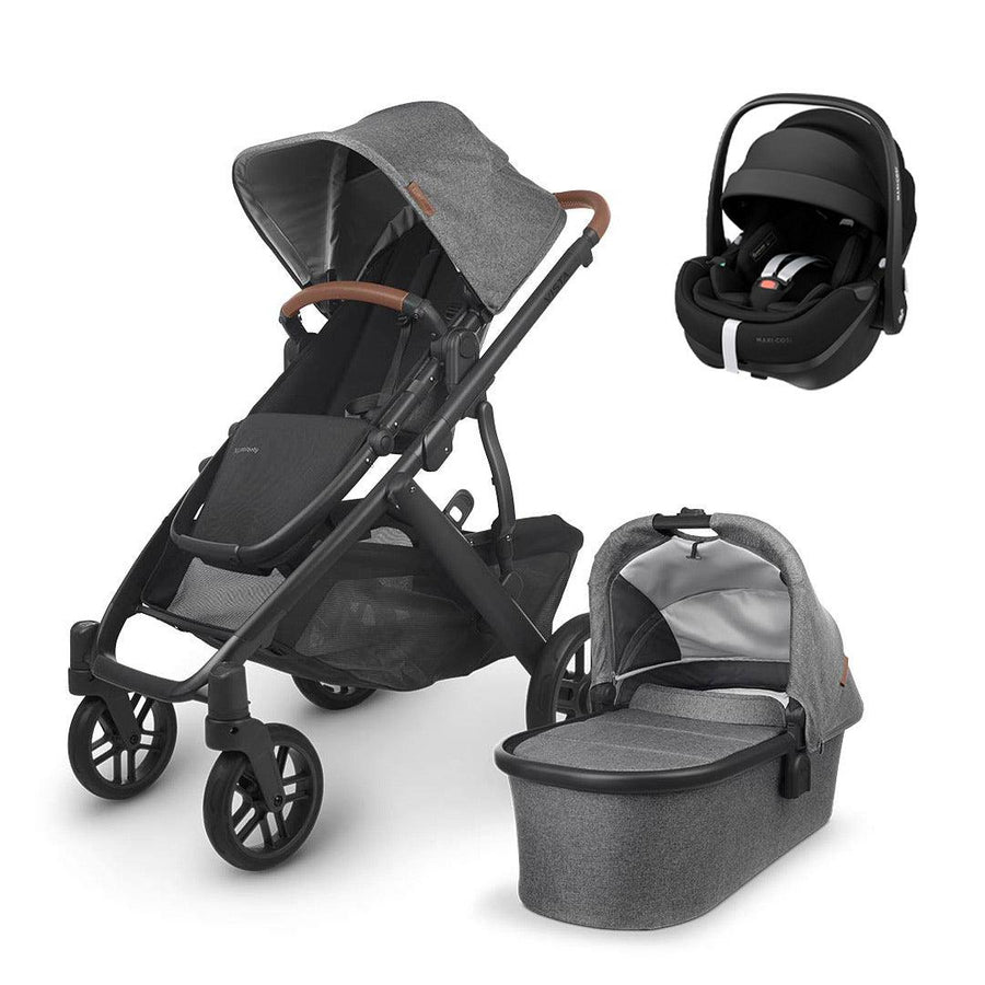 UPPAbaby VISTA + Pebble 360 Pro Travel System - Greyson-Travel Systems-No Base-1x Carrycot | Natural Baby Shower