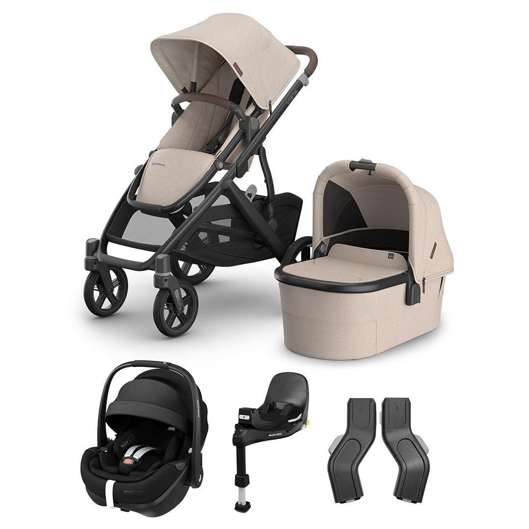 UPPAbaby VISTA V3 + Pebble 360 Pro 2 Travel System-Travel Systems-Ada-With Base | Natural Baby Shower