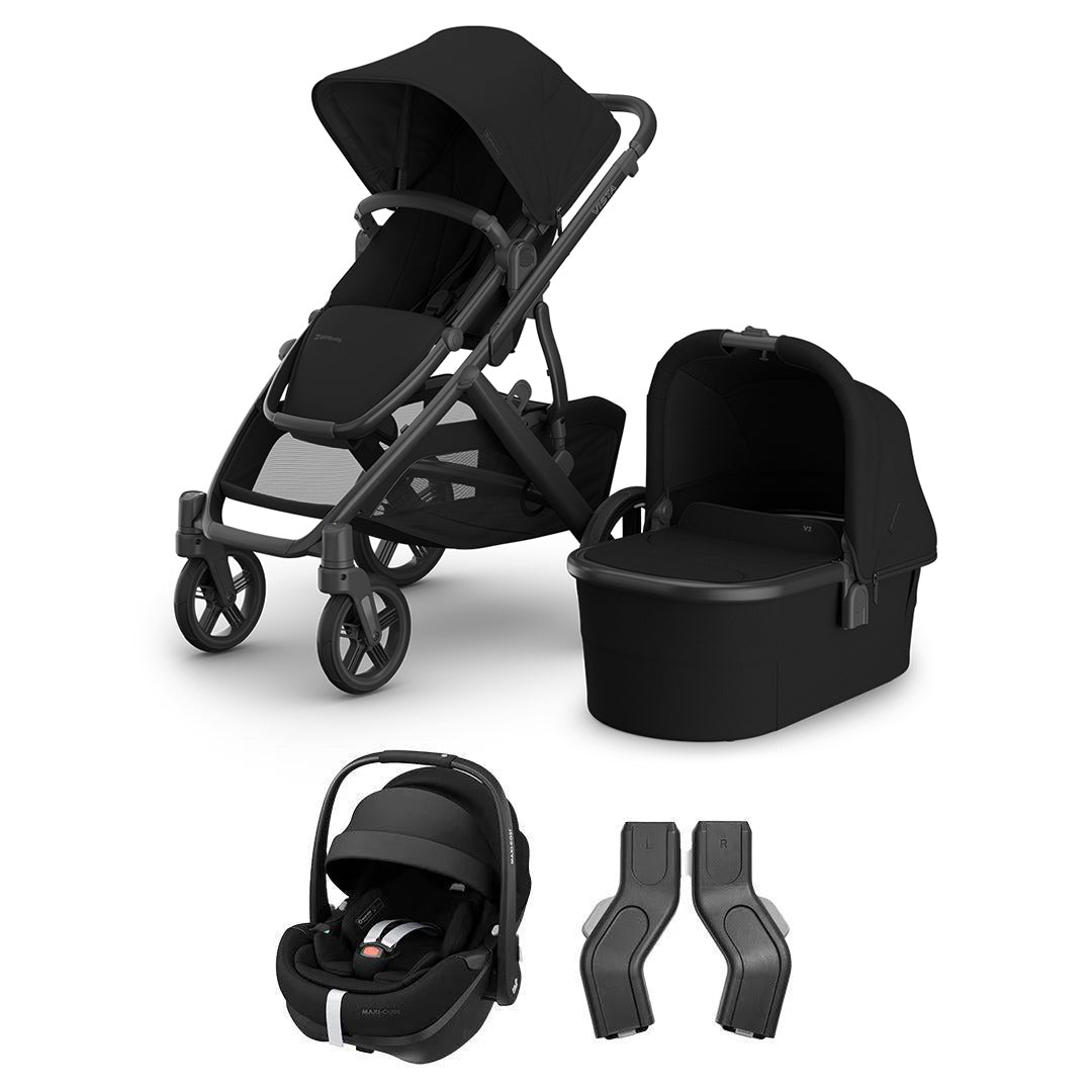 UPPAbaby VISTA V3 + Pebble 360 Pro 2 Travel System-Travel Systems-James-Without Base | Natural Baby Shower