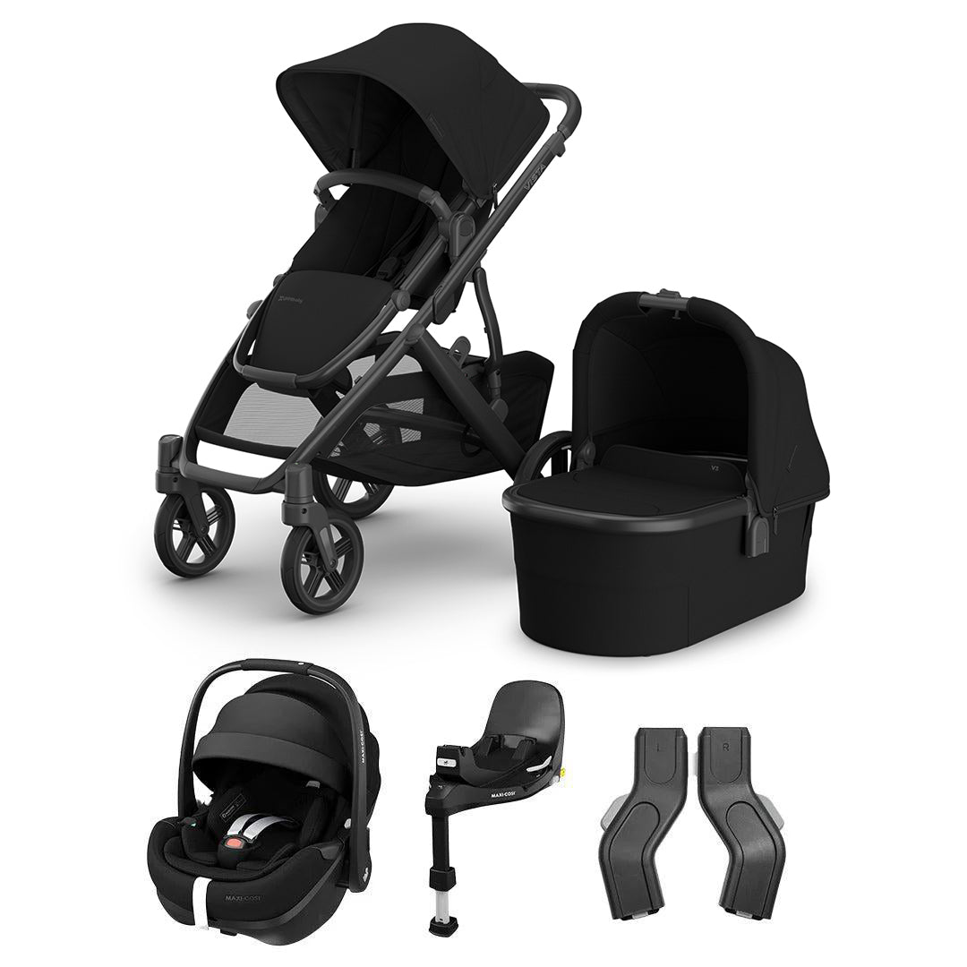 UPPAbaby VISTA V3 + Pebble 360 Pro 2 Travel System-Travel Systems-James-With Base | Natural Baby Shower