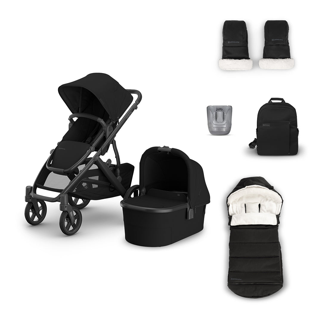 UPPAbaby VISTA V3 Pushchair + Accessory Pack Bundle-Stroller Bundles-James- | Natural Baby Shower