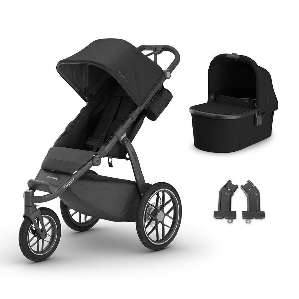 UPPAbaby RIDGE V2 Pushchair - James-Strollers-With Carrycot and Adapters- | Natural Baby Shower